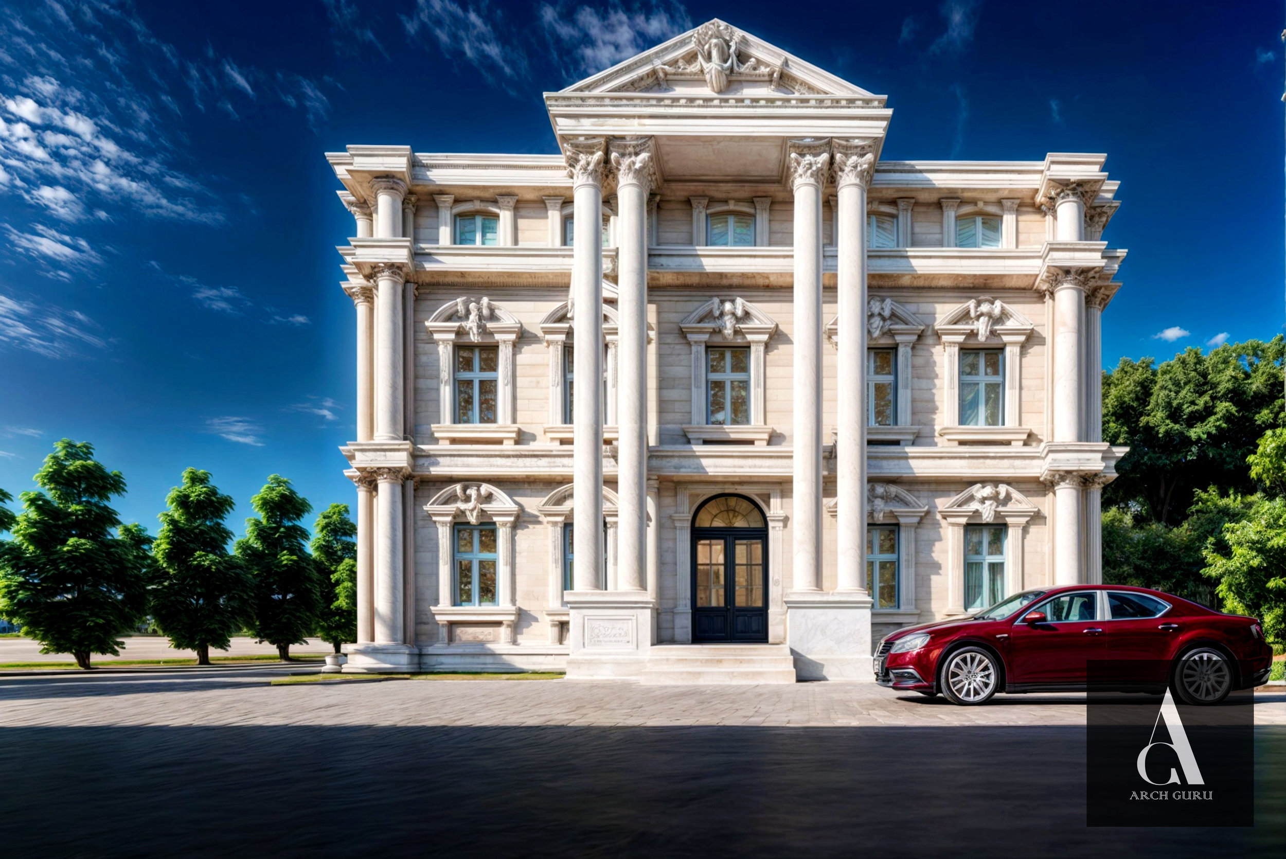 KSA Villa — Neo-Classical Facade