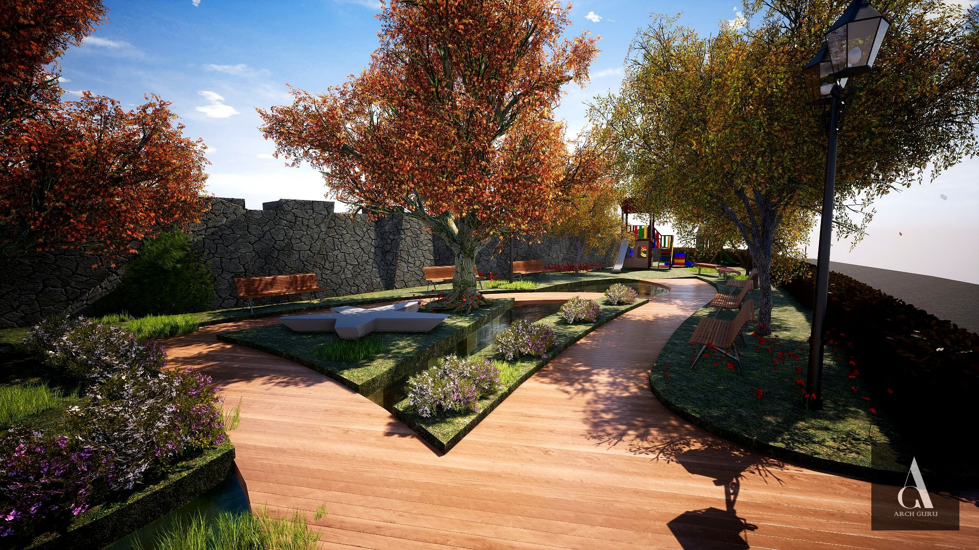 Promenade — Autumn Garden Walk