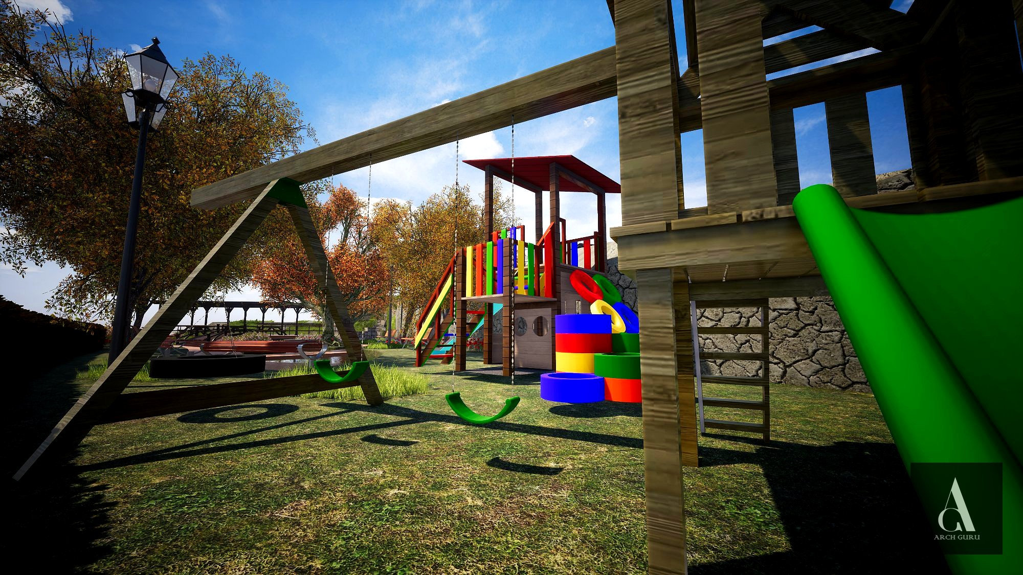 Children's Play Zone — Timber Playground