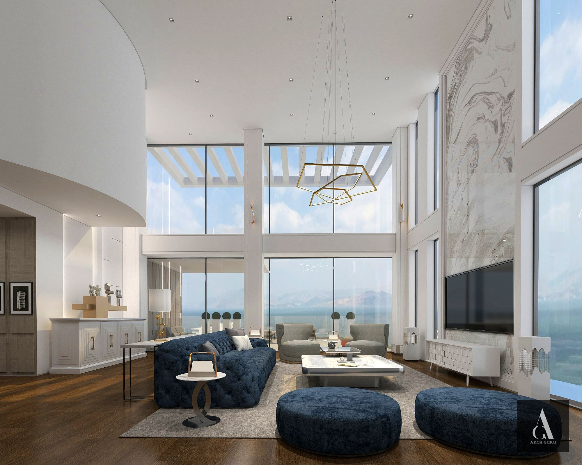 Penthouse Living — Full Spatial Overview