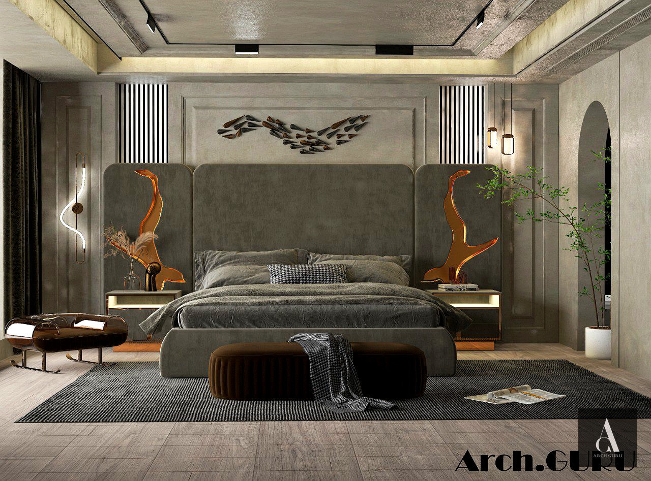 Industrial Luxe Suite — Concrete & Copper