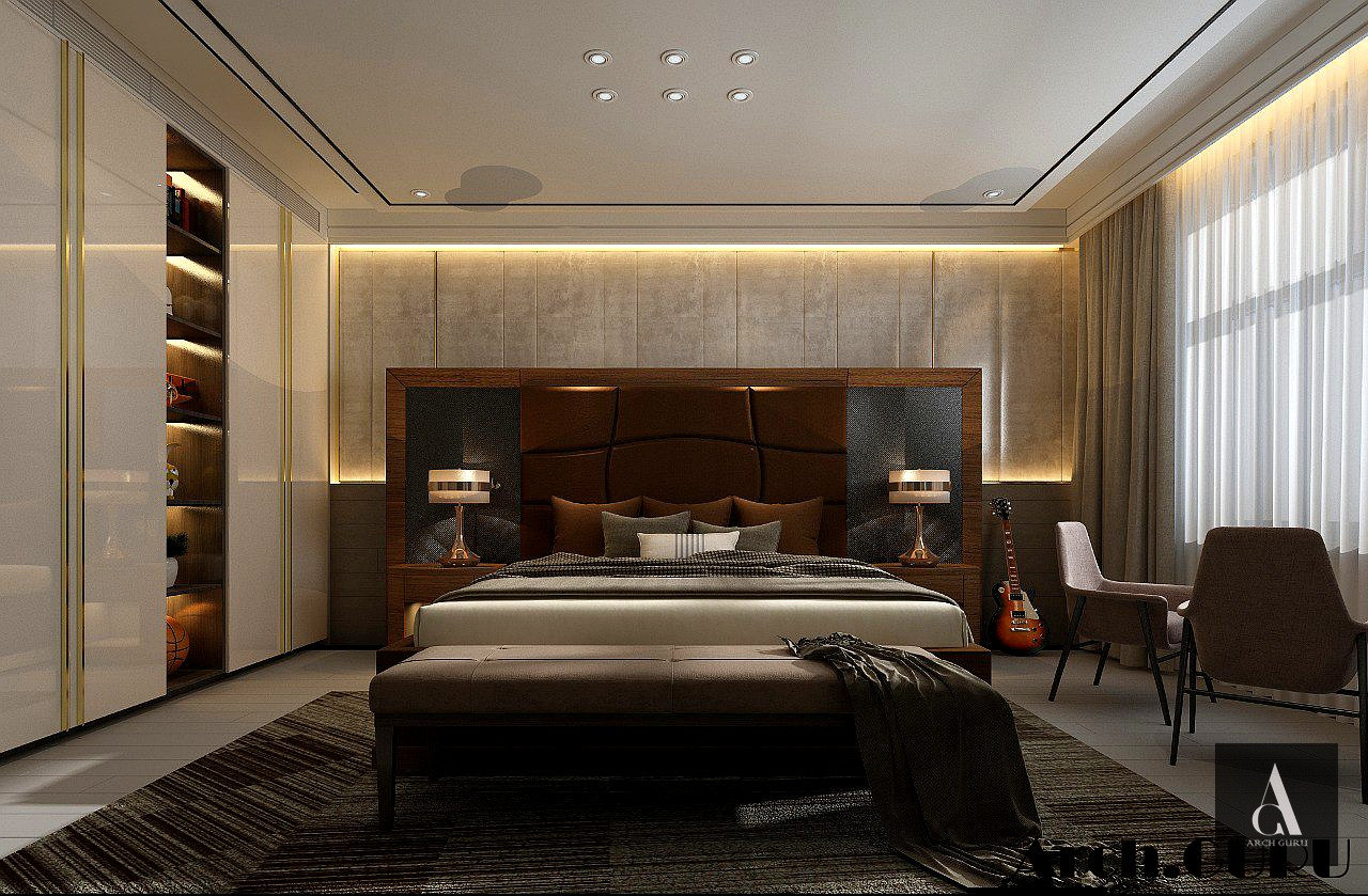 Contemporary Master — Walnut & Taupe